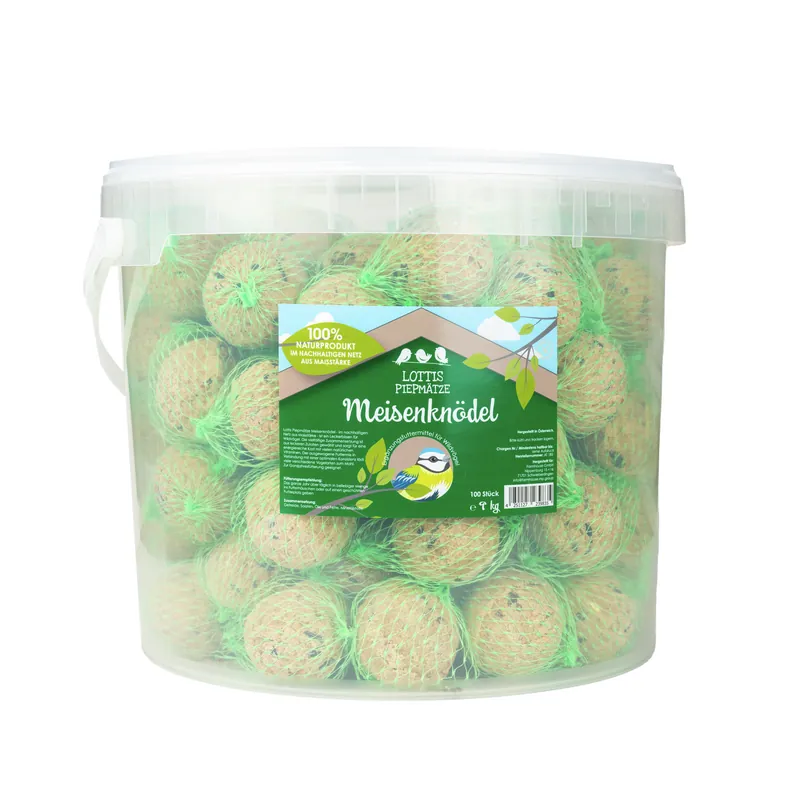Nur Heute LOTTIS PIEPMÄTZE Meinsenknödel mit Netz im Eimer 100 Stück